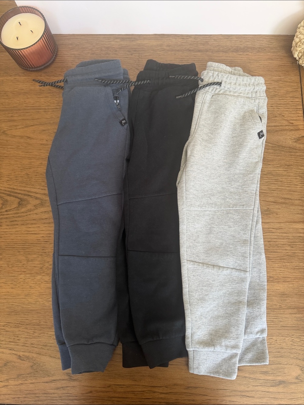 Bundle of 3 art class Boys Jogger Pants - Navy, Black & Gray
